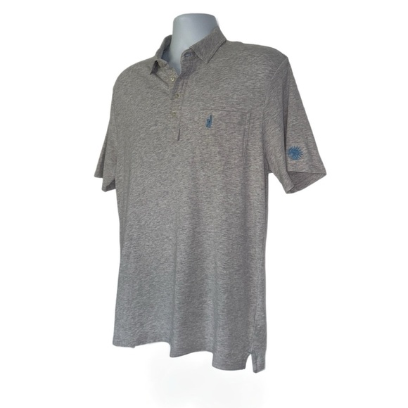 johnnie-O Heather Gray Polo Shirt - Picture 3 of 12